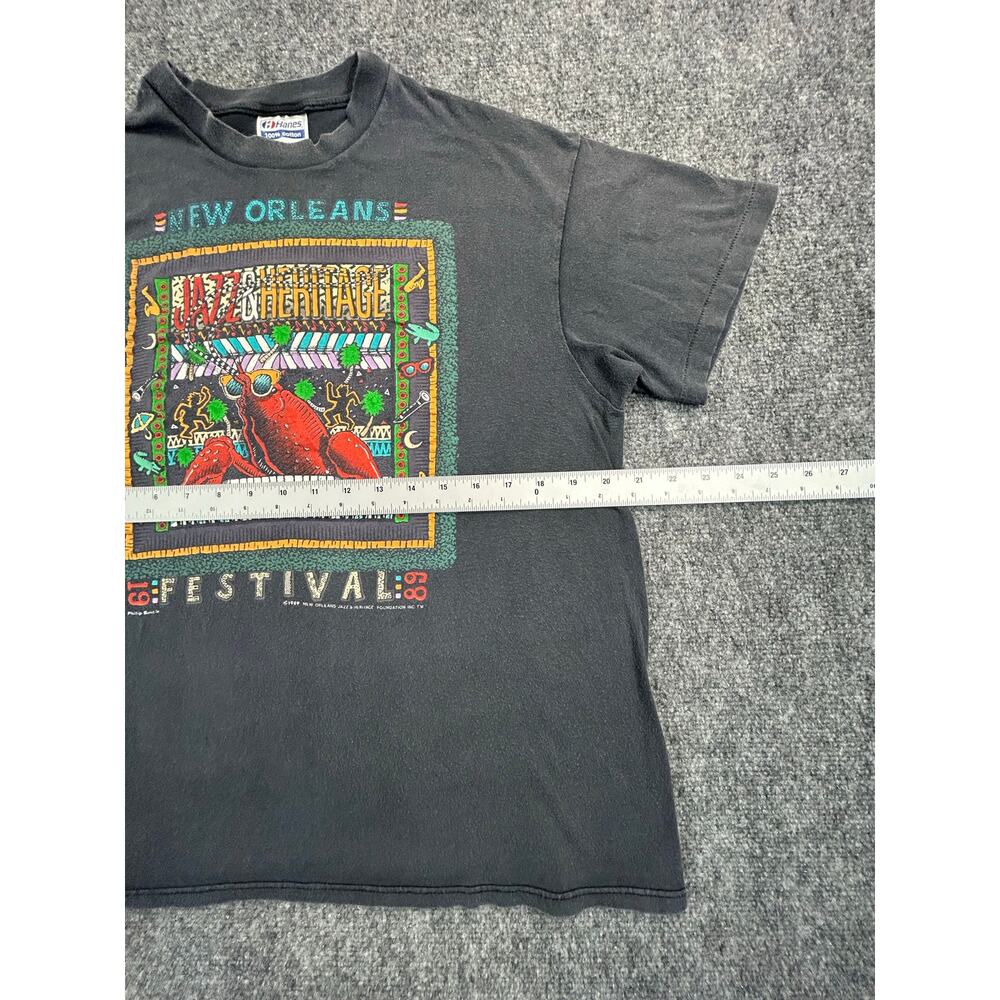 Vintage 1989 New Orleans Jazz Heritage Festival T Shirt Youth XL Single Stitch - Picture 6 of 7